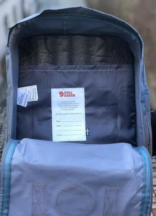 Рюкзак fjallraven kanken classic 16 l graphite / наложка bs5 фото