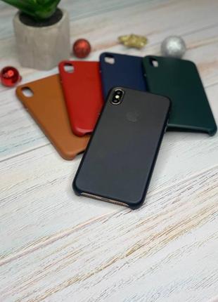 Кожаный чехол для iphone ✅leather case original✅10 фото