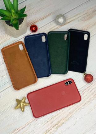 Кожаный чехол для iphone ✅leather case original✅9 фото