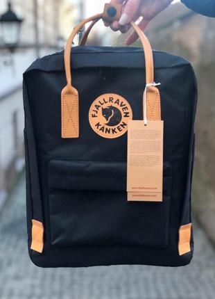 Рюкзак fjallraven kanken classic 16 l black / наложка bs