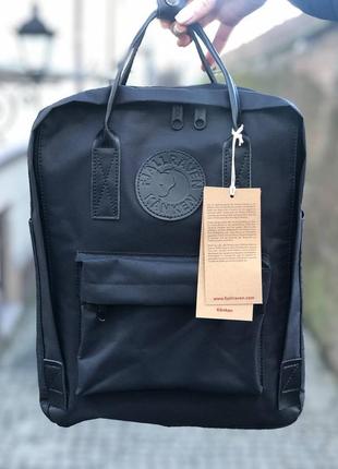 Рюкзак fjallraven kanken classic 16 l full black / наложка bs