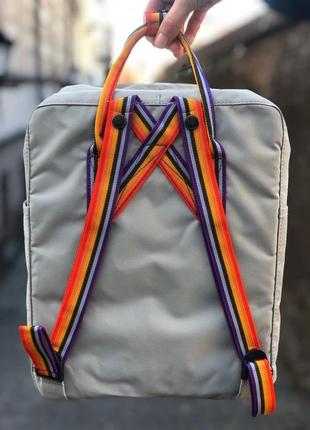 Рюкзак fjallraven kanken classic 16 l fog rainbow / наложка bs4 фото