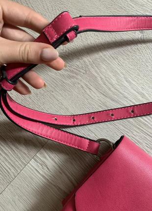 Сумочка малиновая stradivarius 7