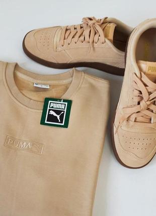 Оригінальний світшот puma classics badge logo crew tr2 фото