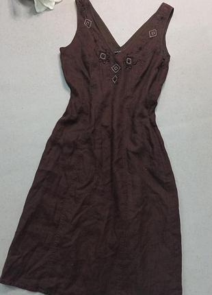 Відмінна лляна сукня сарафан betty barclay