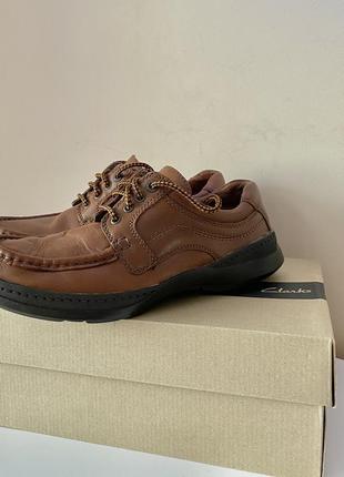 Мокасины clarks collection cushion cell на шнуровке 7н/41,5/27 оригинал2 фото