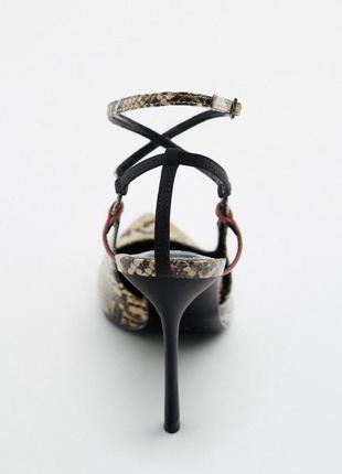 Туфли лодочки zara, босоножки, коллекция 2022 года, размер 383 фото