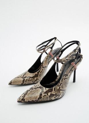 Туфлі човники zara, босоніжки, 38 розмір