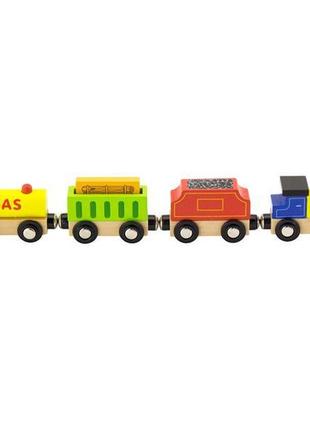 Набір для залізниці viga toys вантажний поїзд із пальним (50820)