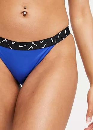 Nike новый купальник раздельный лиф повязка бандо с большим логотипом бикини плавки9 фото