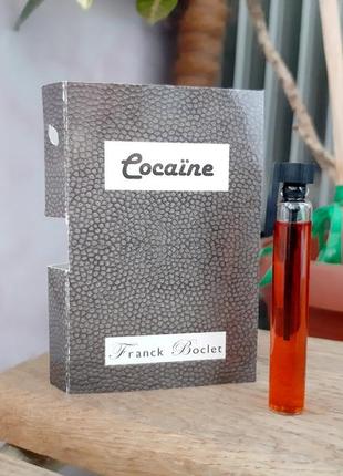 Franck boclet cocainе💥оригинал миниатюра пробник mini vial 5 мл книжка игла1 фото