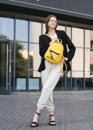 Жіночий рюкзак повсякденний, місткий sambag talari mst - жовтий5 фото