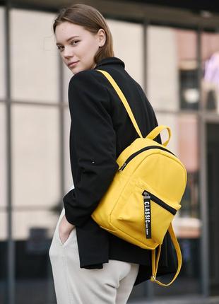 Жіночий рюкзак повсякденний, місткий sambag talari mst - жовтий6 фото