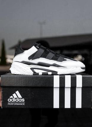 Демисезонные женские белые кроссовки кеды adidas niteball чорні жіночі кросівки адідас найтбол3 фото