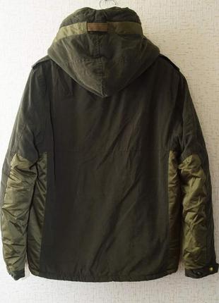 Мужская утепленная куртка scotch & soda оливкового цвета,2 фото