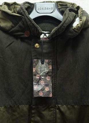 Мужская утепленная куртка scotch & soda оливкового цвета,3 фото