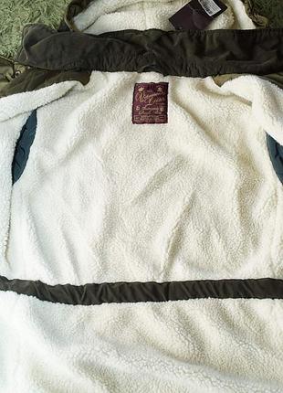 Мужская утепленная куртка scotch & soda оливкового цвета,