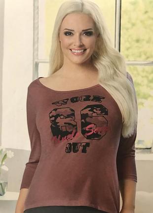 Футболка жіноча рукав 3/4 реглан