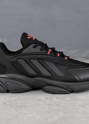 Демисезонные чёрные кроссовки adidas чорні чоловічі кросівки адідас