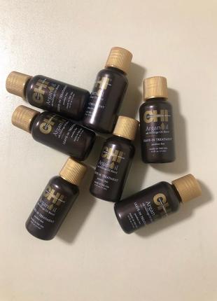 Восстанавливающее масло для волос chi argan oil plus moringa oil, 15 мл3 фото