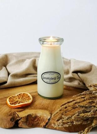 Большая свеча свечка свечи milkhouse candle co сreamery lemongrass tea6 фото