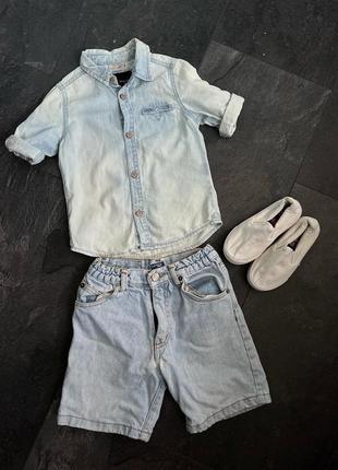 Джинсова сорочка zara boy 4 роки (104) зріст стан нової 170грн2 фото