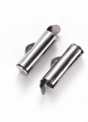 Концевик для браслетов из нержавеющей стали , для украшений 13 мм - 1 пара