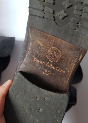 Классные женские кожаные ботинки, демисезонные ботинки с ремешками, грубые ботинки испания7 фото