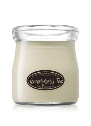 Большая свеча свечка свечи milkhouse candle co сreamery lemongrass tea4 фото