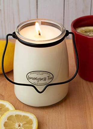 Большая свеча свечка свечи milkhouse candle co сreamery lemongrass tea5 фото