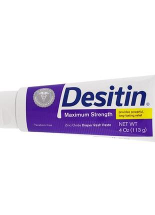 Desitin, паста від роздратування шкіри під підгузками, сильнодіюча, 113 г2 фото