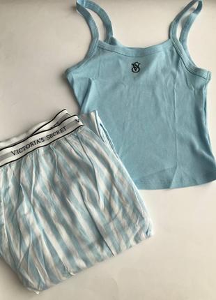 Victoria´s victorias secret виктория сикрет пижама, костюм для сна cotton tank jogger pajama set4 фото