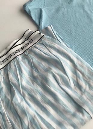 Victoria´s victorias secret виктория сикрет пижама, костюм для сна cotton tank jogger pajama set5 фото