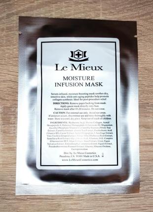 ✨професійна тканинна маска  le mieux moisture infusion mask1 фото