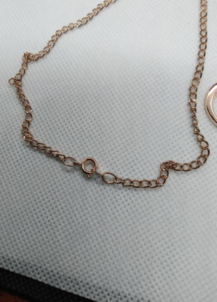 Цепочка с подвеской сердце голубь