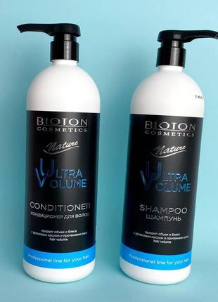 Набір: шампунь + бальзам для волосся bioton cosmetics к. 10171