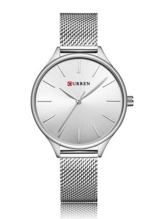 Жіночий годинник металевий curren blanche сріблястий карен бланш (z041)