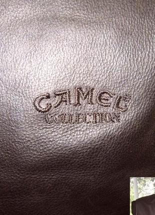 Оригінальна чоловіча шкіряна жилетка camel classic comfort. лот 2064 фото