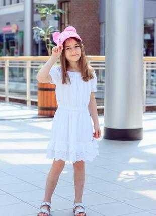 Нарядное детское платье для девочки tiffosi португалия 10027384 белый5 фото