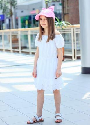 Нарядное детское платье для девочки tiffosi португалия 10027384 белый3 фото
