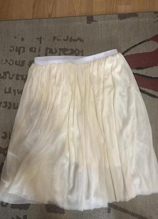 Трендовая юбка из многослойной сетки2 фото