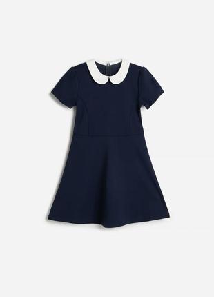 Школьное классическое платье с белым воротником reserved.