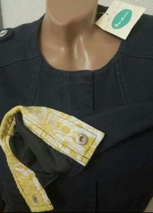 Джинсовый котоновый пиджак boden3 фото