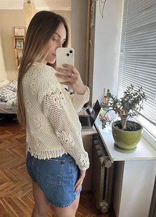 Кардиган в’язаний крючком
