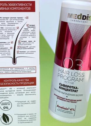 Сироватка проти випадіння волосся meddis hair loss program active serum к. 104003 фото