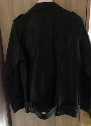 Крутая вещь чёрная куртка косуха кожанка zara2 фото