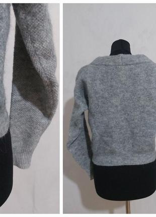 Укороченый вязаный свитер альпака, шерсть lindex8 фото