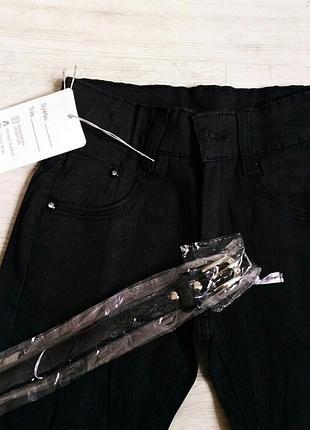 Нові шкільні котонові стрейчеві брючки скінні для дівчаток угорщина