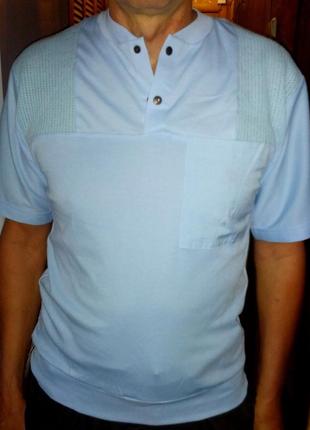 Тениска котоновая  с сеточкой,на манжете,48-50разм.1 фото