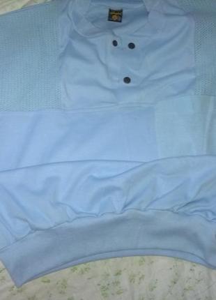 Тениска котоновая  с сеточкой,на манжете,48-50разм.4 фото